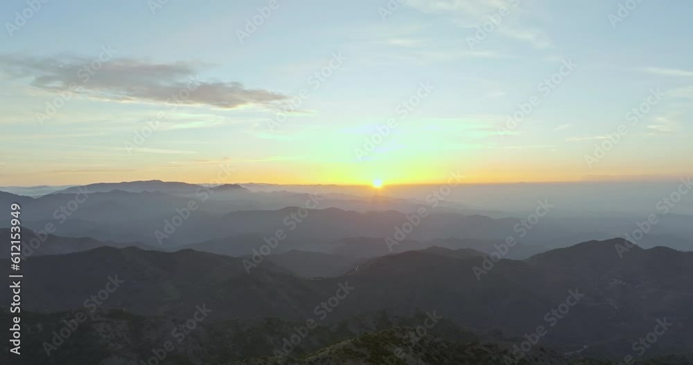 Serenity from Above, Captivating Aerial Views of Mountainous Sunsets, Perfect for Visual Storytelling. High quality 4k footage Serenity from Above, Captivating Aerial Views of Mountainous Sunsets, Perfect for Visual Storytelling. High quality 4k footage