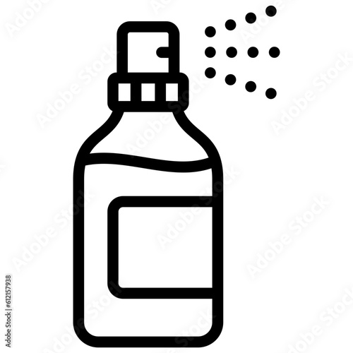 spray icon illustration design with outline