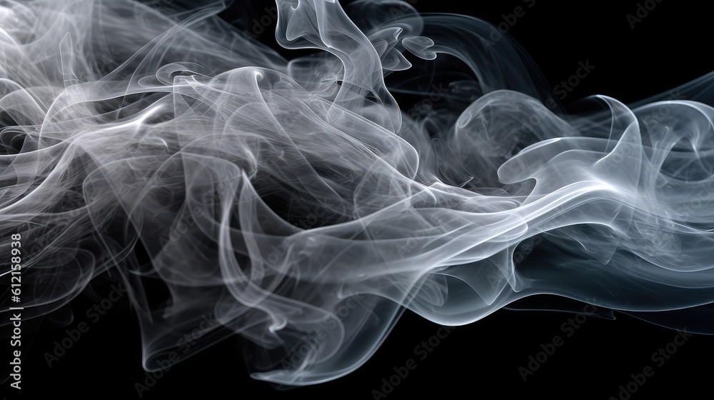 smoke on black background smoke on black background