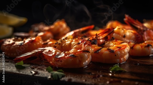 shrimp professional food photography