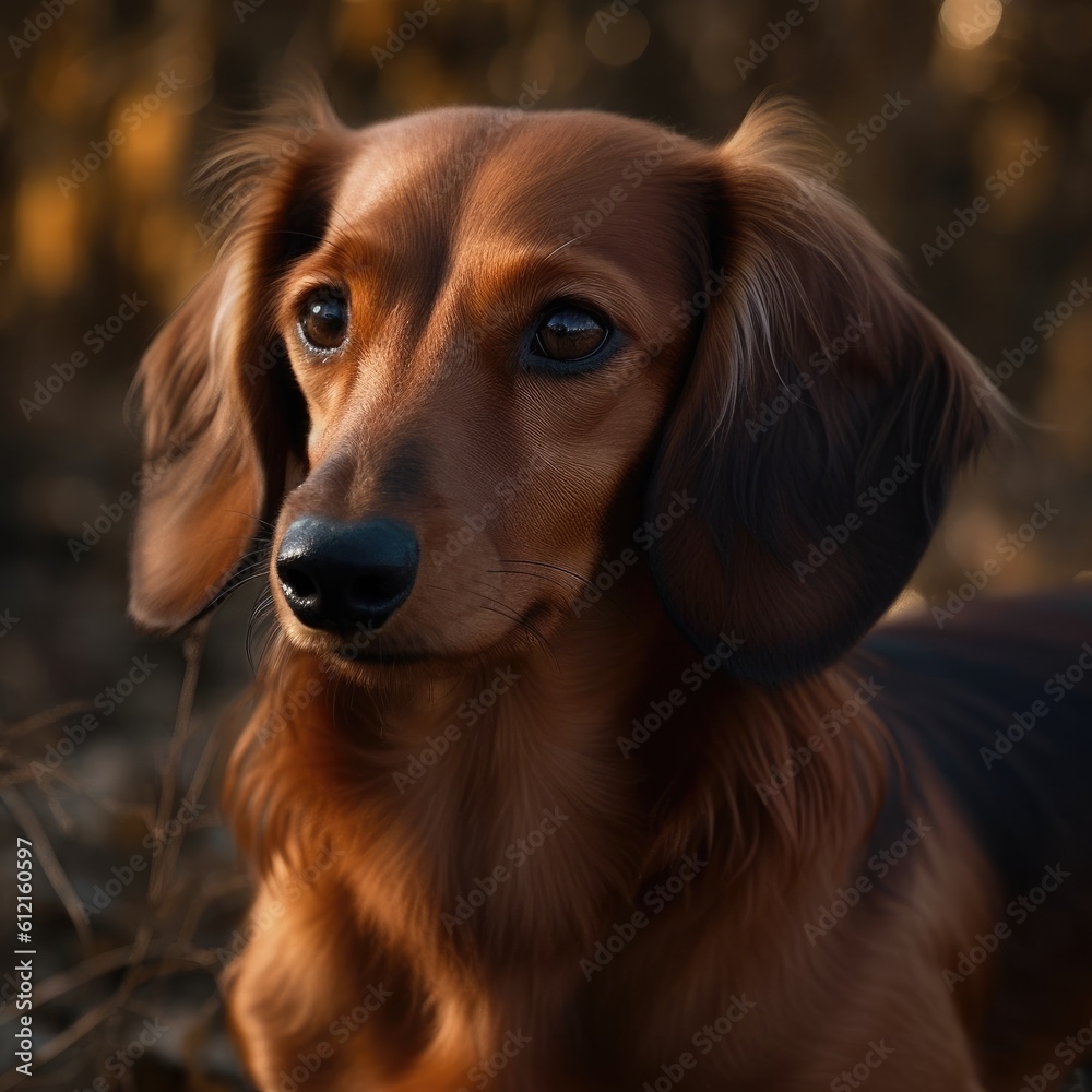 portrait of a dachshund portrait of a dachshund
