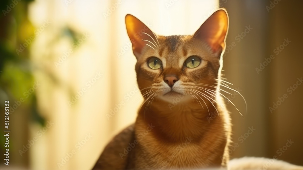 Abyssinian Cat cinematic background