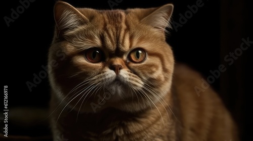 Exotic Shorthair Cat cinematic background