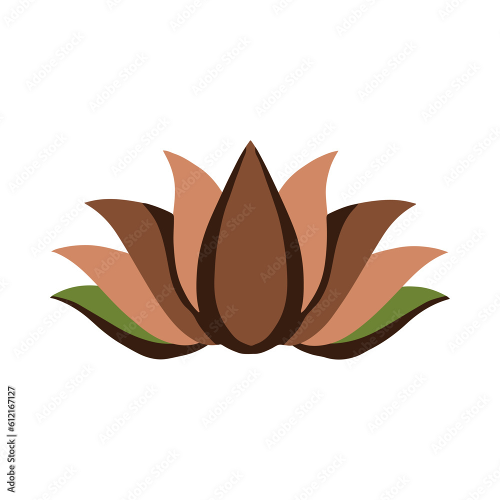 lotus flower blossom flat vector icon for apps and websites lotus flower blossom flat vector icon for apps and websites