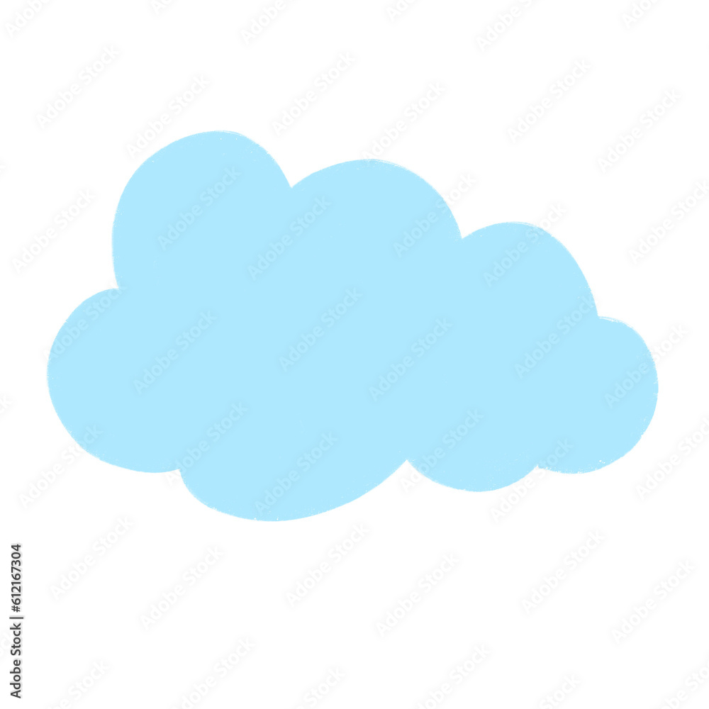Blue Cloud Cartoon illustration Blue Cloud Cartoon illustration