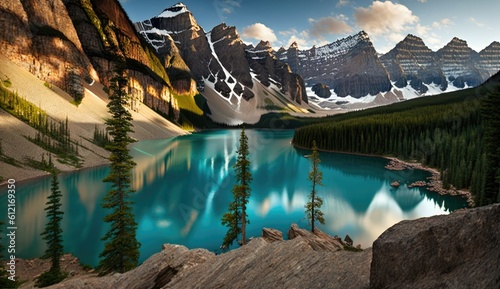 Moraine Lake Banff National Park Canada lake in the mountains