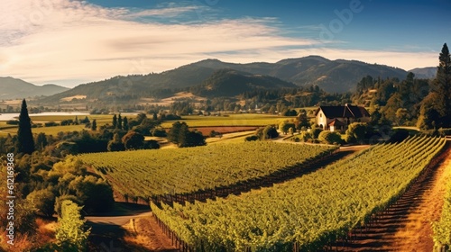 Napa Valley California vineyard in region country