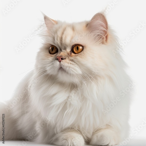 persian cat isolated on white