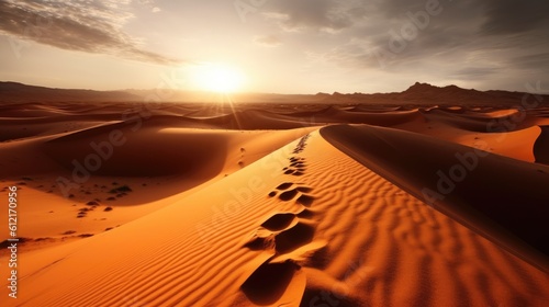 Sahara Desert Africa sand dunes in the desert