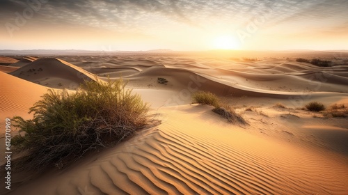 Sahara Desert Africa sunset in the desert