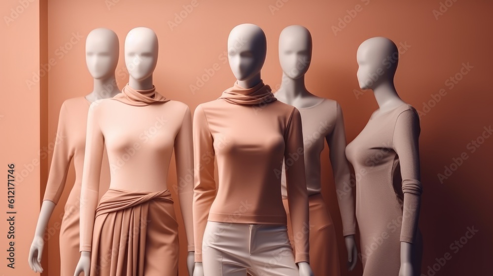 wooden mannequin with hair isolated on white wooden mannequin with hair isolated on white