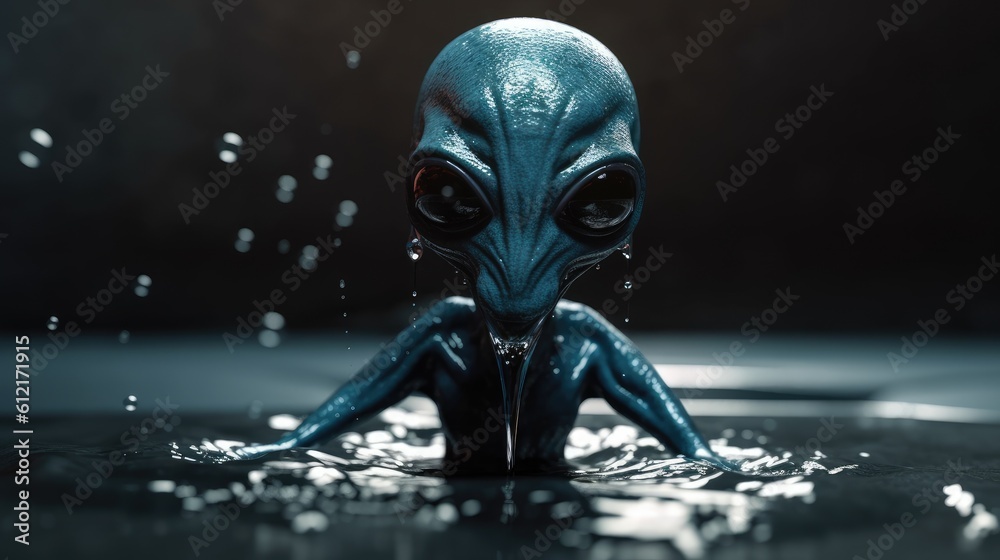 alien in the night water blue alien alien in the night water blue alien