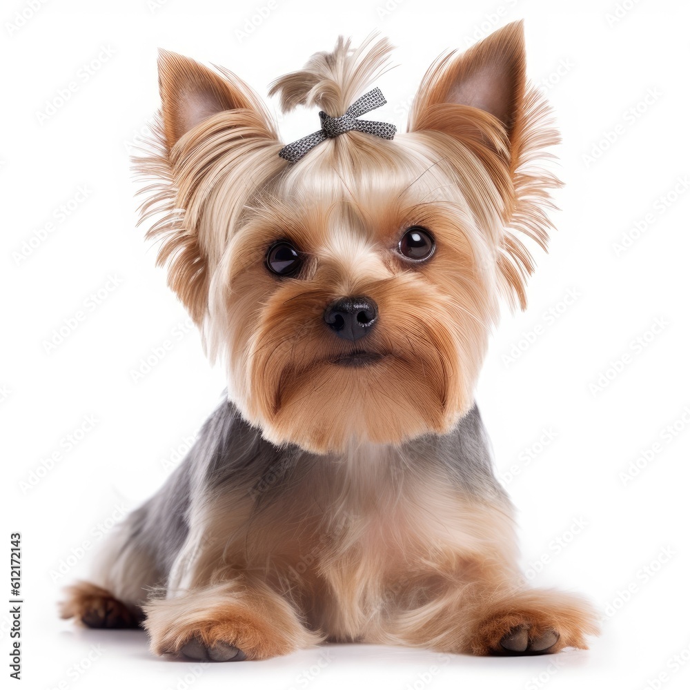 yorkshire terrier isolated on white yorkshire terrier isolated on white