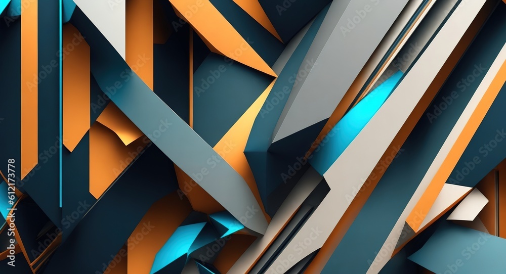 Geometric shapes merging and transforming, abstract shapes, Generative ...