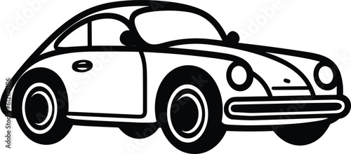 Classical Old Car Isolated Image