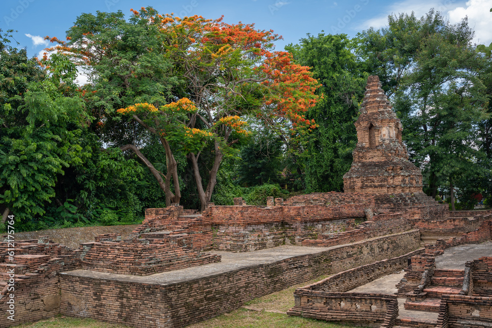 Wat Pu Pia Temple is one of the ruined temples and stupa in Wiang Kum ...