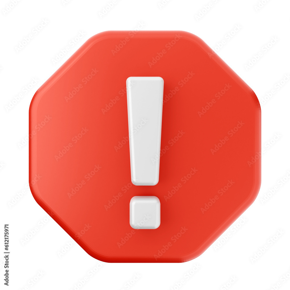 3d caution warning danger alert sing icon illustration render 3d caution warning danger alert sing icon illustration render