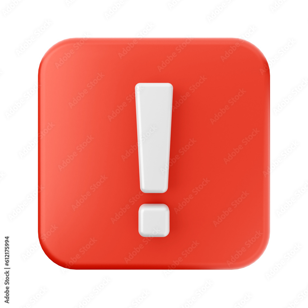 3d caution warning danger alert sing icon illustration render 3d caution warning danger alert sing icon illustration render