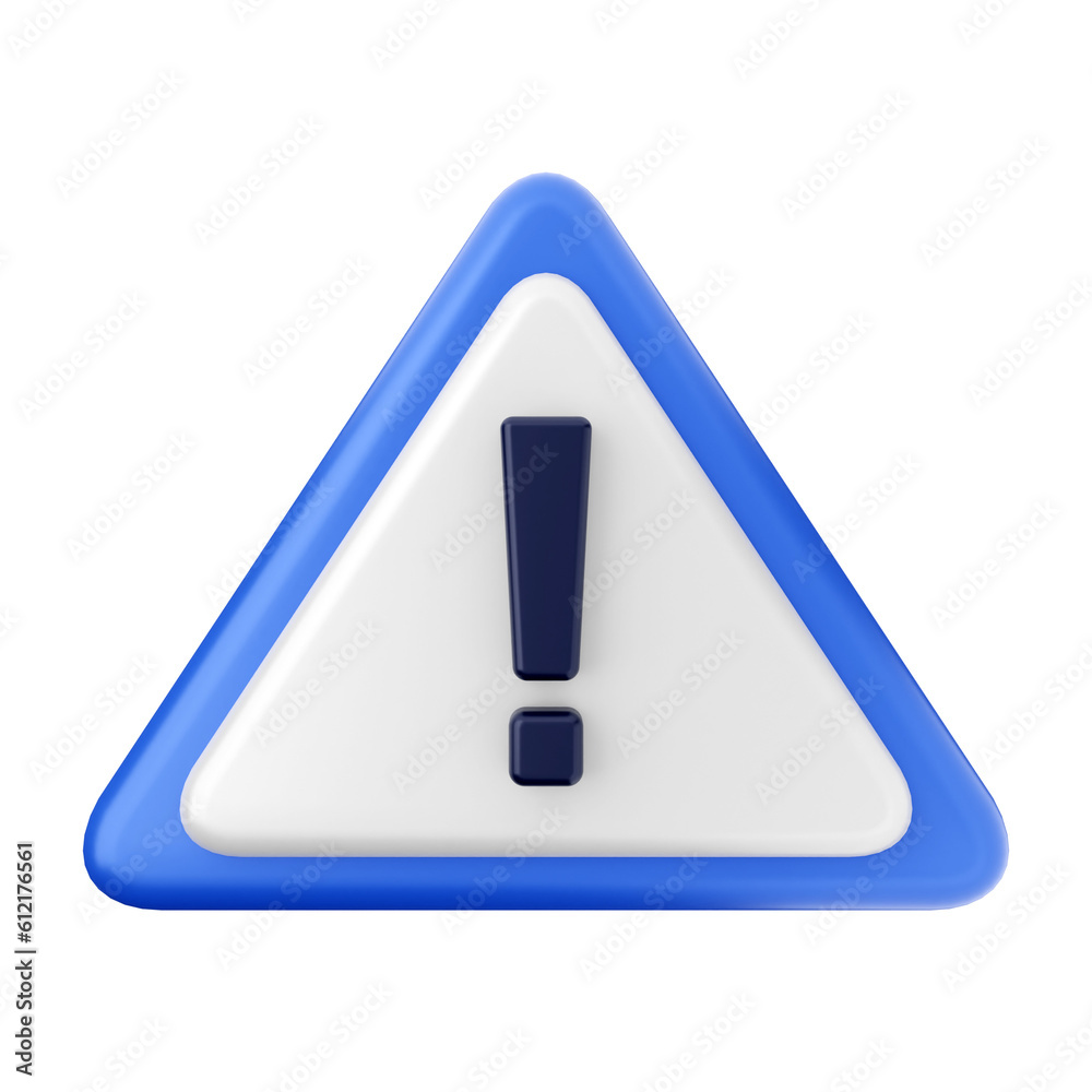 3d caution warning danger alert sing icon illustration render 3d caution warning danger alert sing icon illustration render