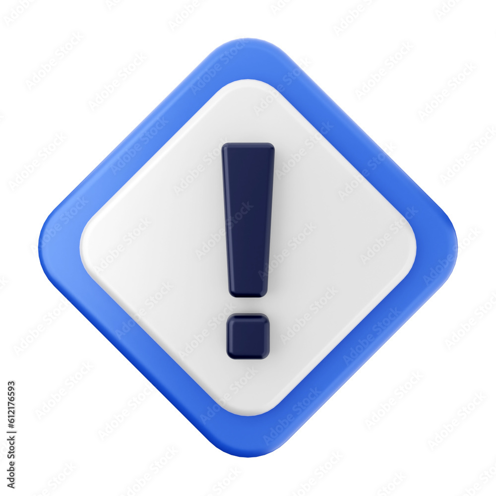 3d caution warning danger alert sing icon illustration render 3d caution warning danger alert sing icon illustration render