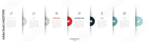 Vector Infographic label design template with icons and 6 options or steps. Can be used for process diagram, presentations, workflow layout, banner, flow chart, info graph.