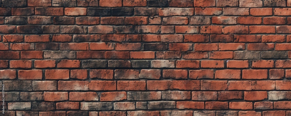 Naklejka premium vintage red brick texture wall