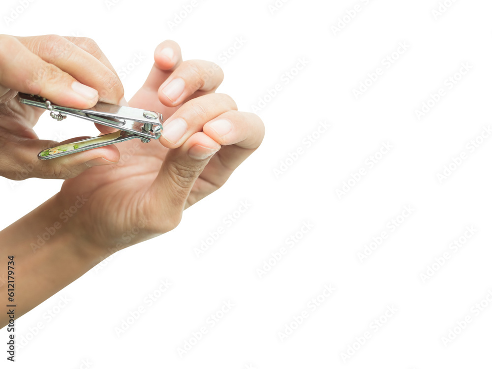 Woman Nail Cut Clipper Finger Isolated on White Background,Body Care Hygiene for Good Health,png fine,Hand holding Steel Metal Stainless Nail Clipper for Manicure Shorten and Clean,Skin tan. Woman Nail Cut Clipper Finger Isolated on White Background,Body Care Hygiene for Good Health,png fine,Hand holding Steel Metal Stainless Nail Clipper for Manicure Shorten and Clean,Skin tan.