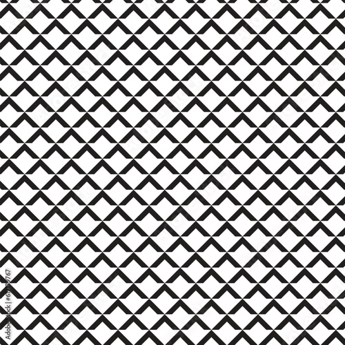 abstract seamless monochrome geometric pattern.