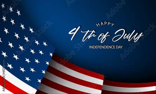 Happy Fourth of July Independence day USA Background Design