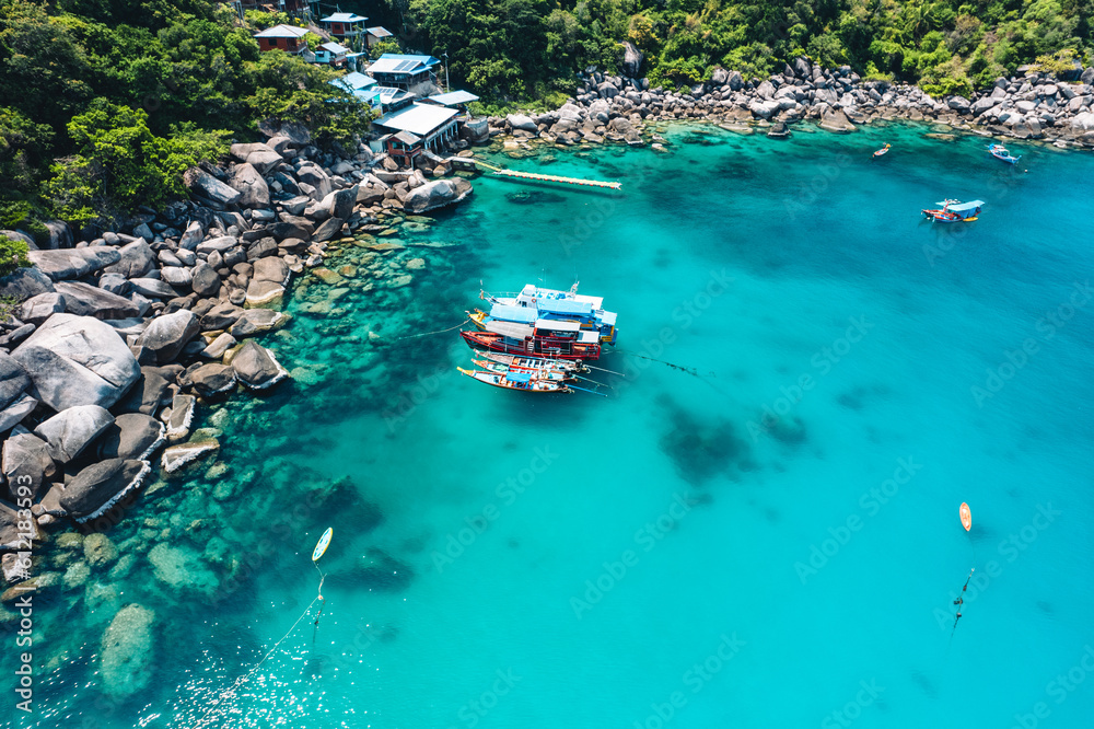 Obraz premium Beach and sea at Koh Tao, Thailand