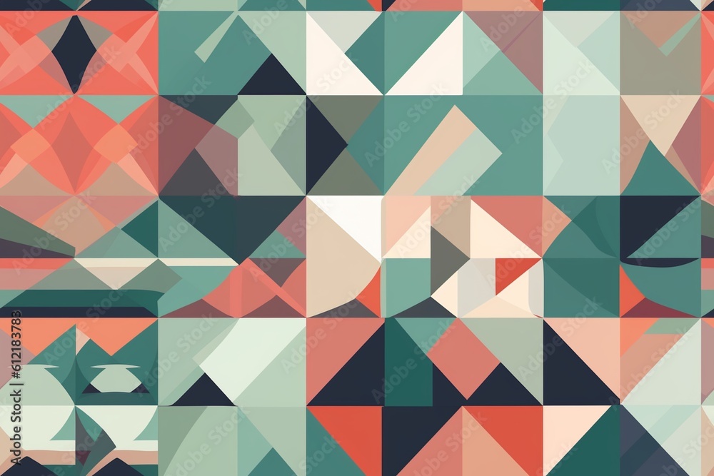 Abstract Geometric Patterns with a Modern and Minimalist Feel Created with Generative AI Abstract Geometric Patterns with a Modern and Minimalist Feel Created with Generative AI