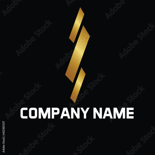Creative vector logo design template. Golden symbol