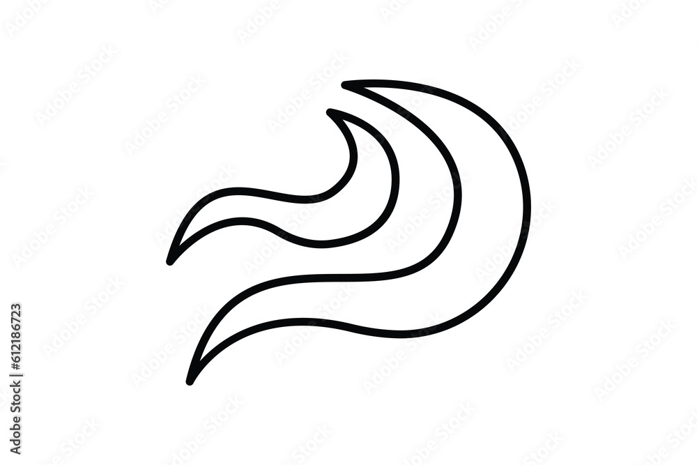 Wave beach icon. Line icon style design. Simple vector design editable Wave beach icon. Line icon style design. Simple vector design editable