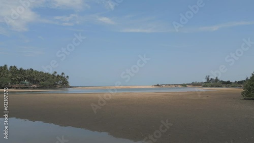 malvan beach  full wide drone shoot photo