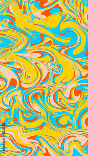 Bright Liquid Marble Pattern Element
