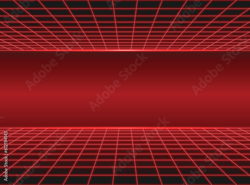 Perspective grid floor background
