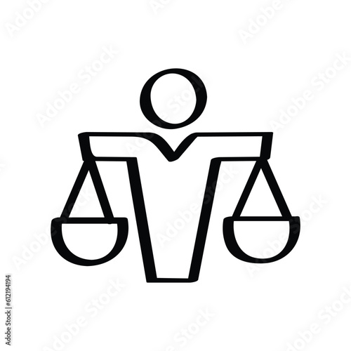 Decision making hand-drawn vector icon