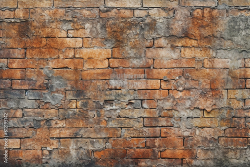 Grungy Brick Texture Background Wallpaper Design