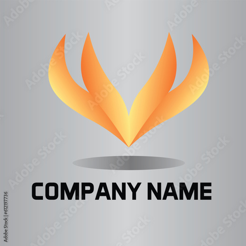Collection of colorful abstract gradient logo template