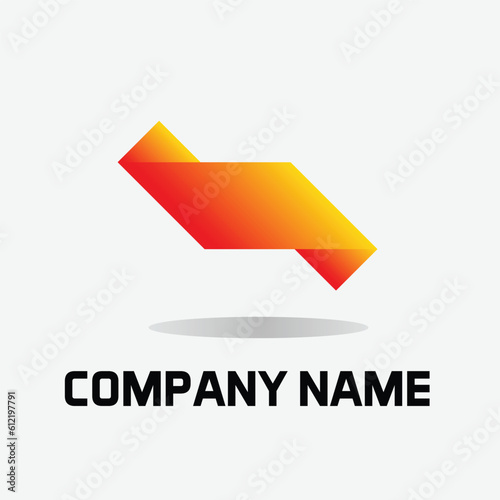 Collection of colorful abstract gradient logo template