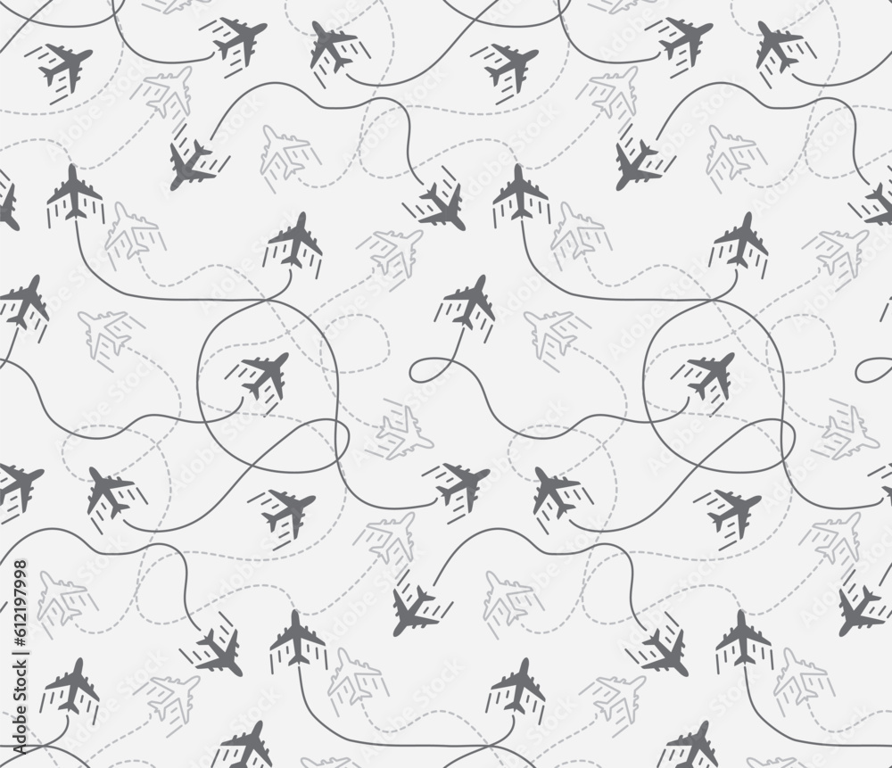 travel air plane seamless pattern, vector.illustration travel air plane seamless pattern, vector.illustration