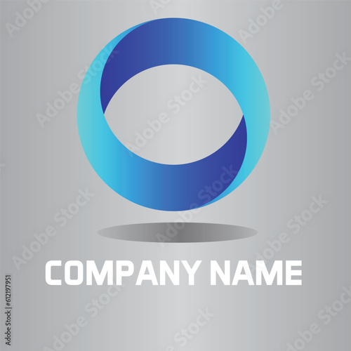 Collection of colorful abstract gradient logo template