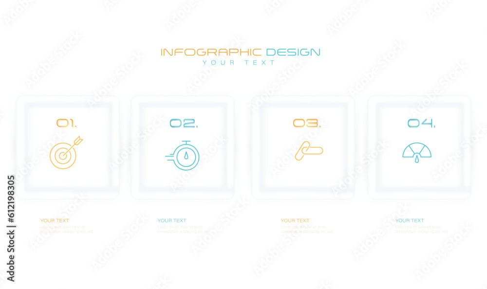 Infographic design template with place for your data. Vector illustration. 
Infographic, Icons, Timeline - Visual Aid, Template, Business