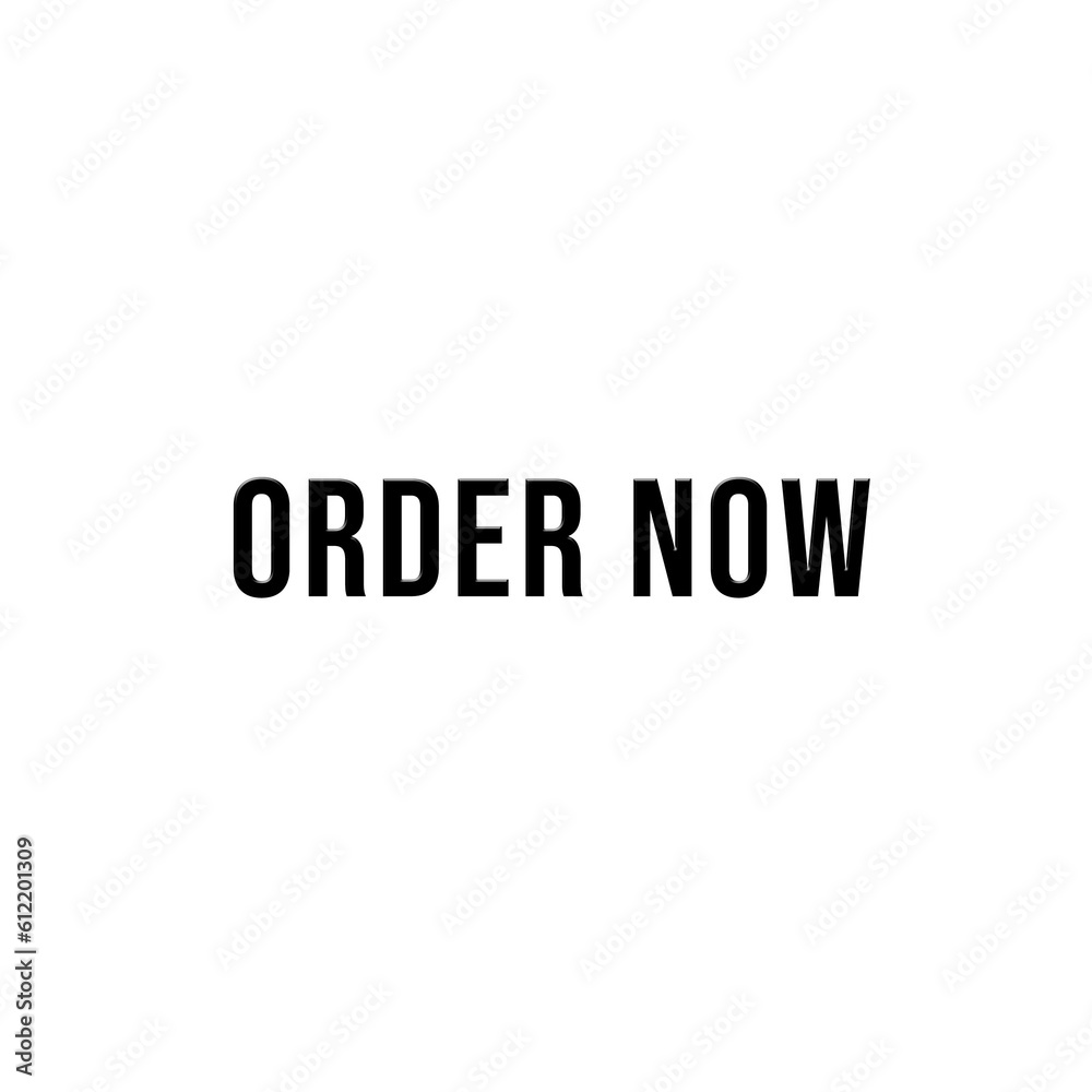 Order Now ribbon banner icon isolated on Transparent background