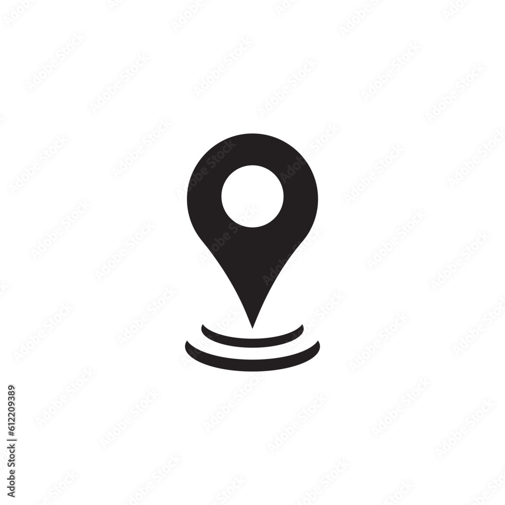 map pointer logo icon illustration. map pointer logo icon illustration.