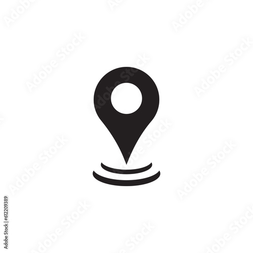 map pointer logo icon illustration.