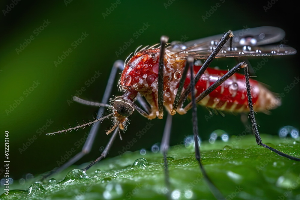 Naklejka premium closeup Mosquitoes