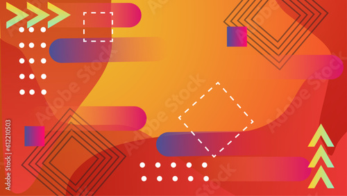 Vector abstract graphic design banner pattern presentation background web template.