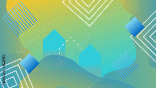 Vector abstract graphic design banner pattern presentation background web template.