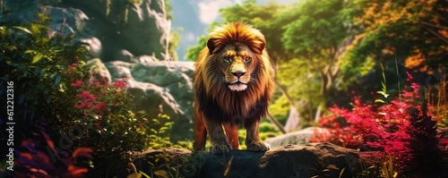 lion king at the jungle Generative AI